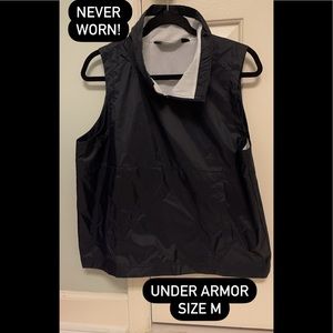 Black Under Armour quarter zip vest